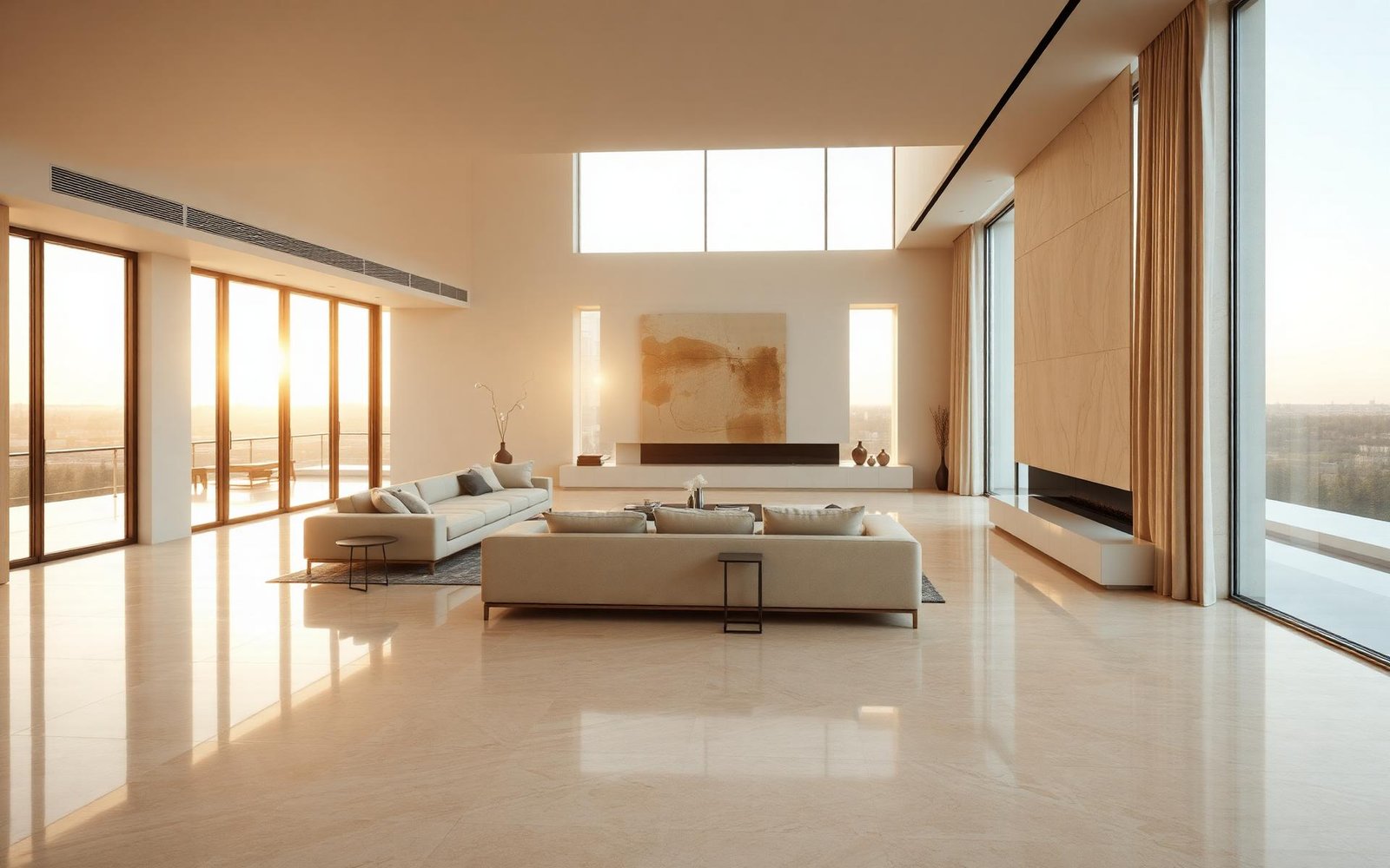 Luxury interior with Scorell porcelain tiles